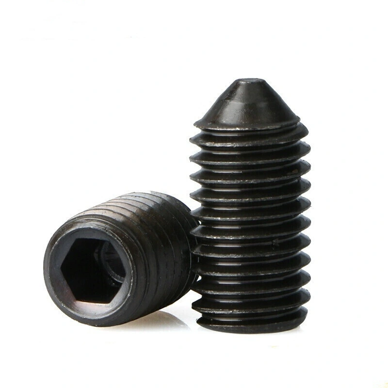 High Tensile Alloy Steel Hex Socket Set Screw DIN916/915/914/913 Grub Concave Screws for Electronic Industry