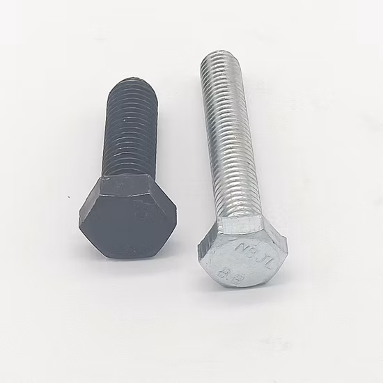 DIN-933/931 8.8 10.9 Pernos hexagonales de acero al carbono Pernos galvanizados Chs