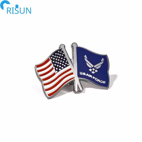 Insignia de decoración de accesorios con logotipo personalizado de alta calidad, Pin de esmalte suave duro de Metal